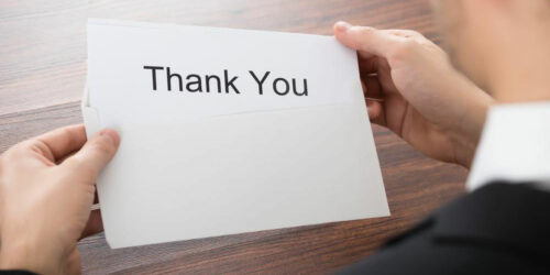 Adding a personal touch to the thank you card for your employees