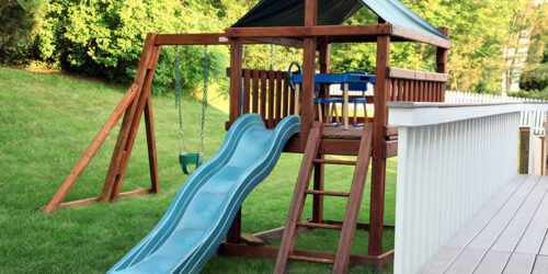 Different types of outdoor playset accessories