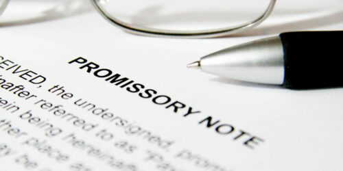 Key terms found in a promissory note