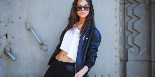 Popular looks with a collarless leather jacket