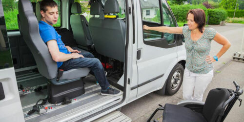 Roadside assistance covers for wheelchair vans