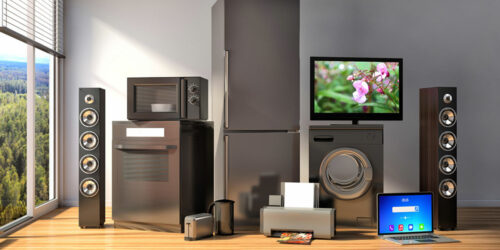 Availability of household electronics in home appliances stores