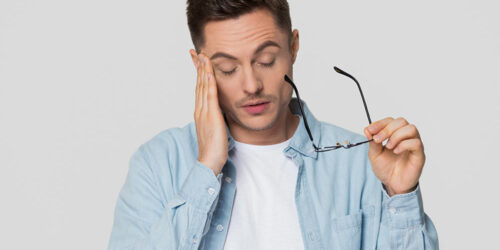 Relation between prescription glasses and migraines